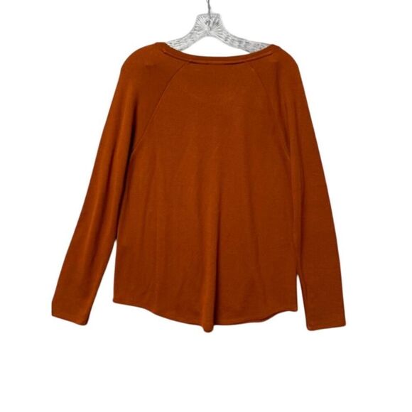 Chico's Long Sleeve Rust Think Sweater Size 1 - Picture 3 of 6